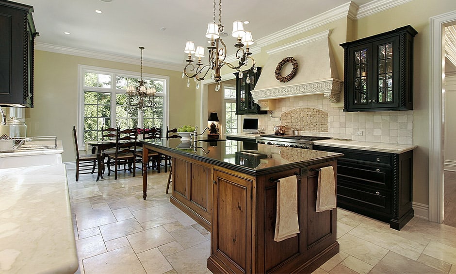 Kitchen island lighting with Chandeliers for elegant