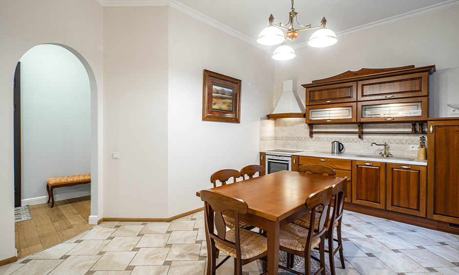 Doorway kitchen arch design images with modern elements and classic architecture paints