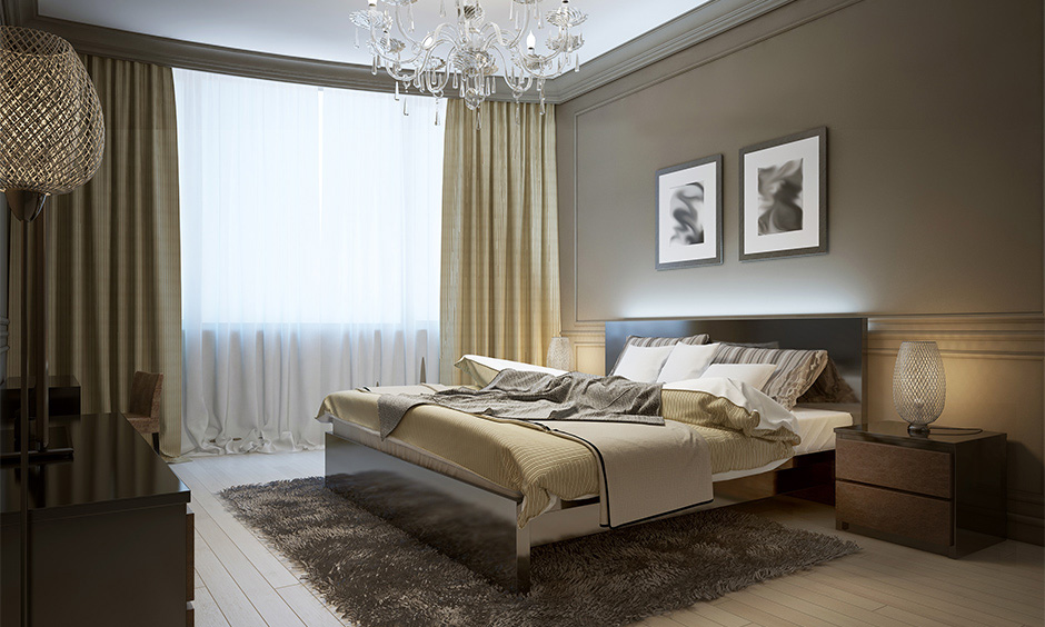 Decorate your bedroom with sheer fabrics for valentines day vibe