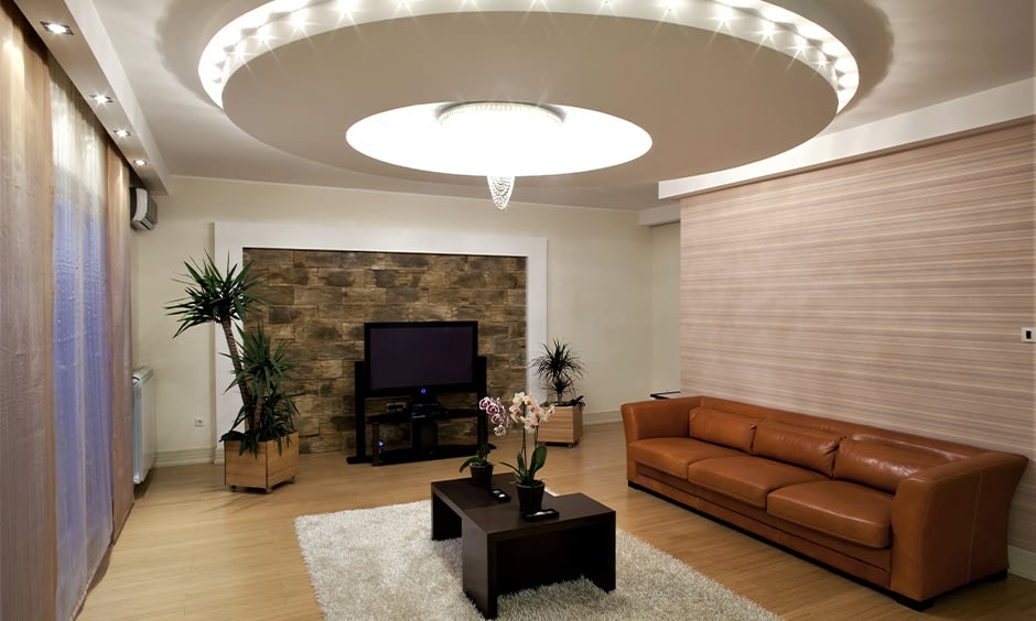 Decorative ceiling lights in dome-shaped