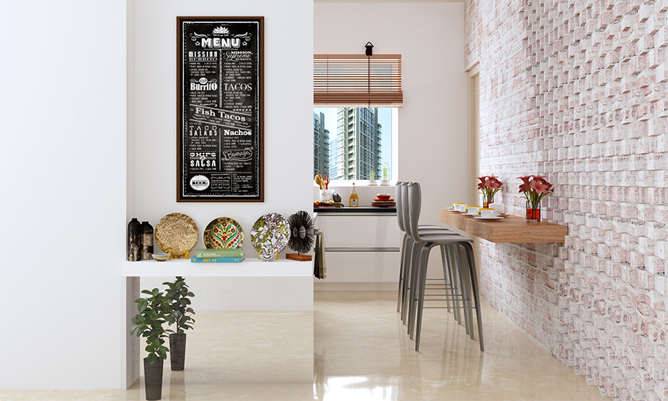 Rustic menu kitchen wall decor is an excellent addition to the kitchen-slash-dining section