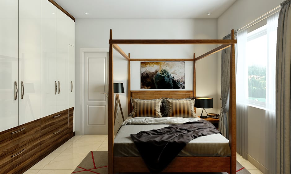 Wall of white bedroom wardrobe designs for your home