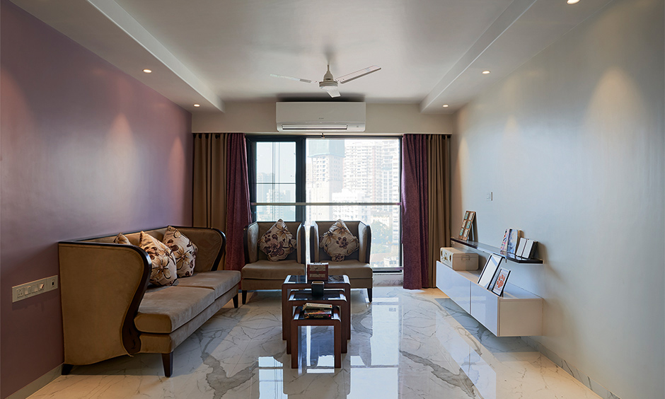 Best residential interior designers in mumbai designed this classic living room