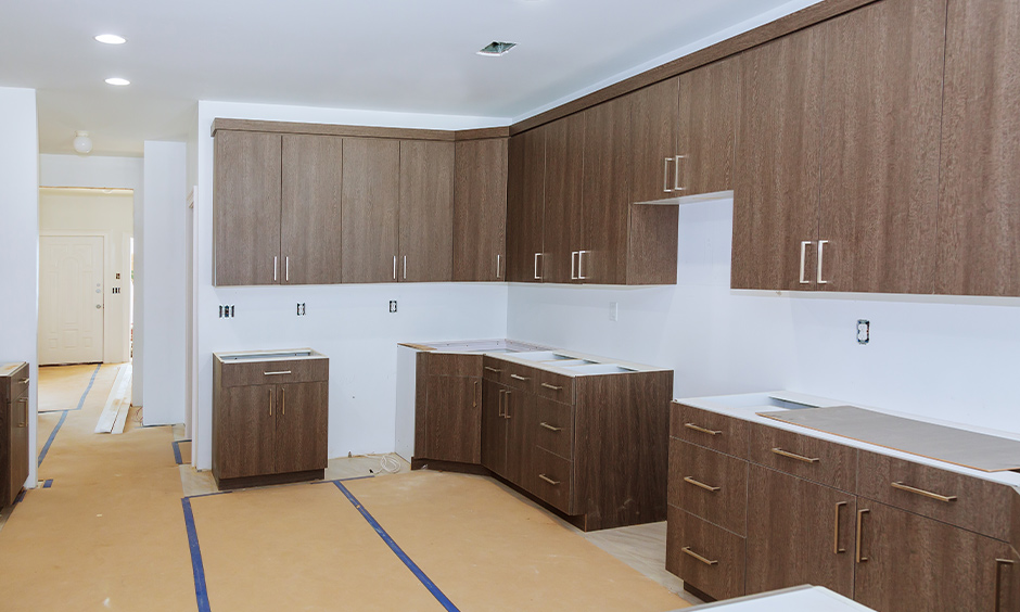 Carpenter made kitchen is budget friendly compared to modular kitchen