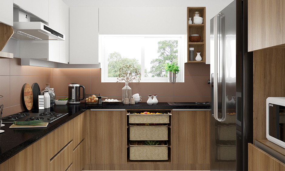 South indian l shaped modular kitchen design for compact urban homes