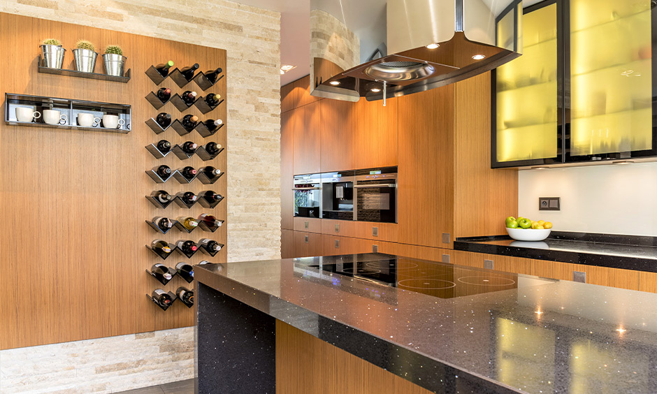 Wine rack design which is wall-mounted