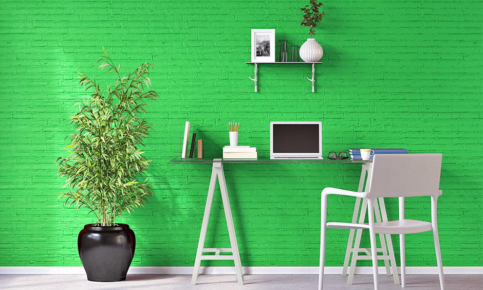 Home office wall color to explore your creative imagination with much-needed calmness