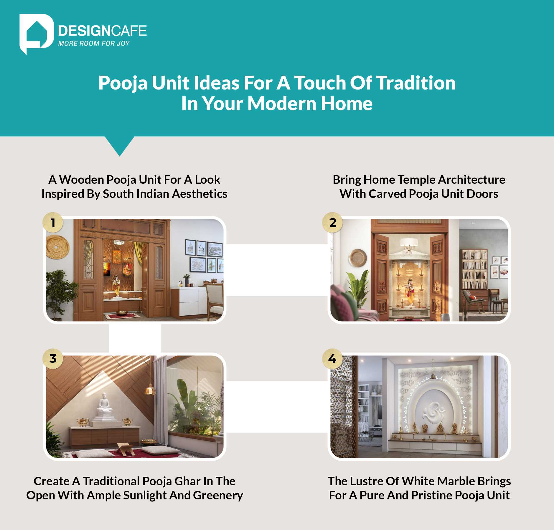 Pooja Unit Ideas For A Touch of Traditional In Your Modern Home