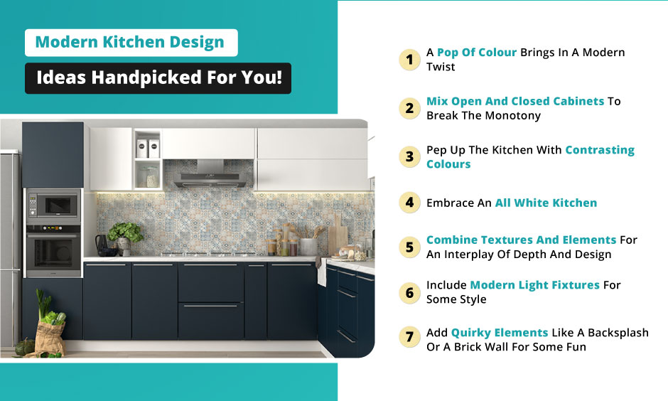 Modern kitchen design ideas that can transform your kitchen into a sleek and contemporary space.