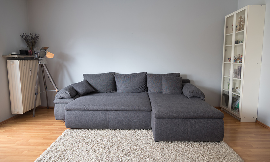 Space saving sofa bed to lounger sleep and repeat with the tv