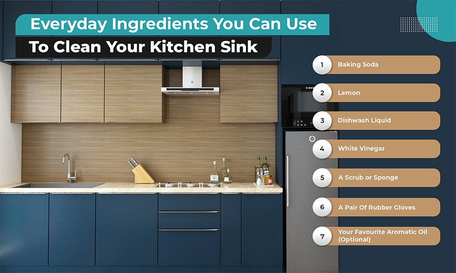 Hacks on how to clean a sink with simple ingredients and without a harmful chemical