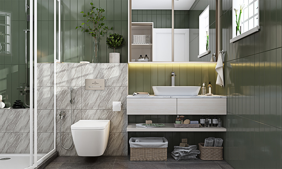 A small bathroom ideas with natural decor elements brings a calm and relaxing vibe.