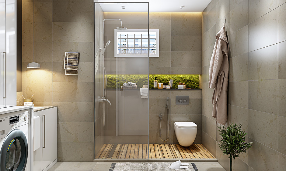 A splash of natural grass is the latest master bathroom trend and make the space look as fresh as a garden.