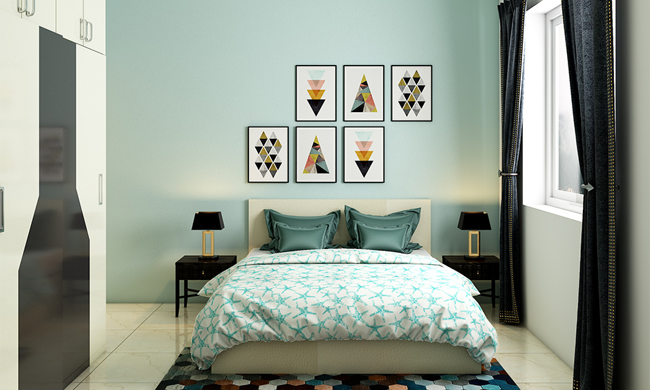 The glossy best type of paint for bedroom walls and transform a space into a comfy nook.