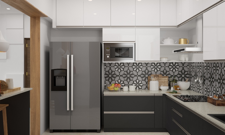 A kitchen decorated with simplicity at its best is a low-cost, simple kitchen design for middle-class families.