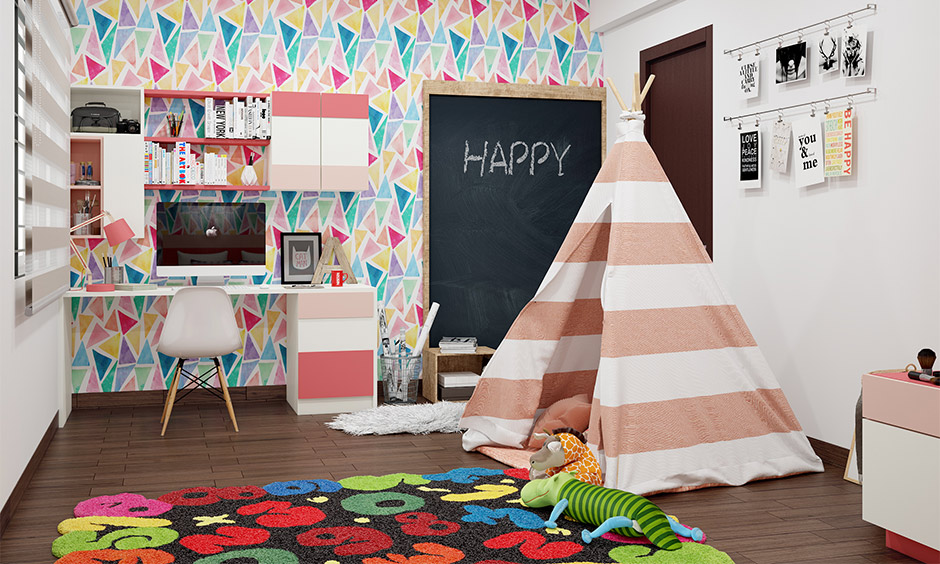 Choose this kids girl bedroom decor with lots of colour as little girl bedroom decor ideas