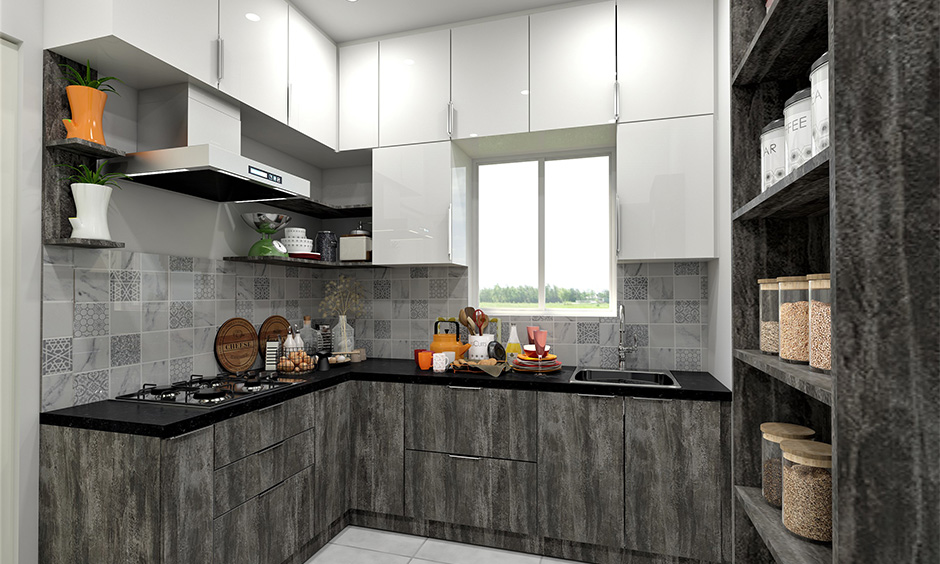 BWP plywood grade used for this modular kitchen cabinets