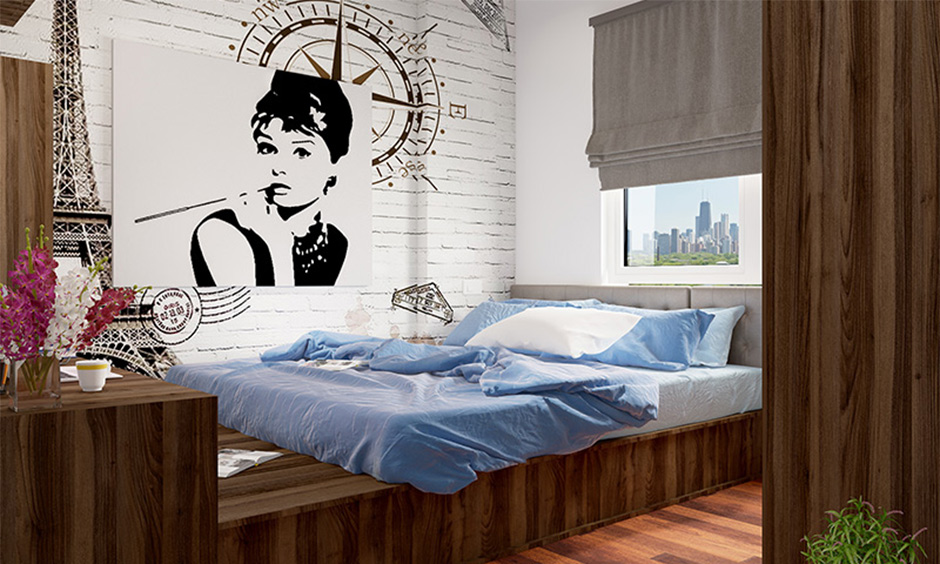 Why not go with this classy bedroom decor ideas for teenage girl with shutter blinds on the windows