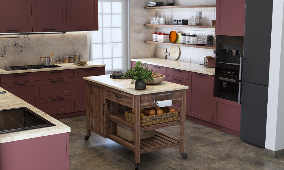 Rolling Kitchen Island Cart