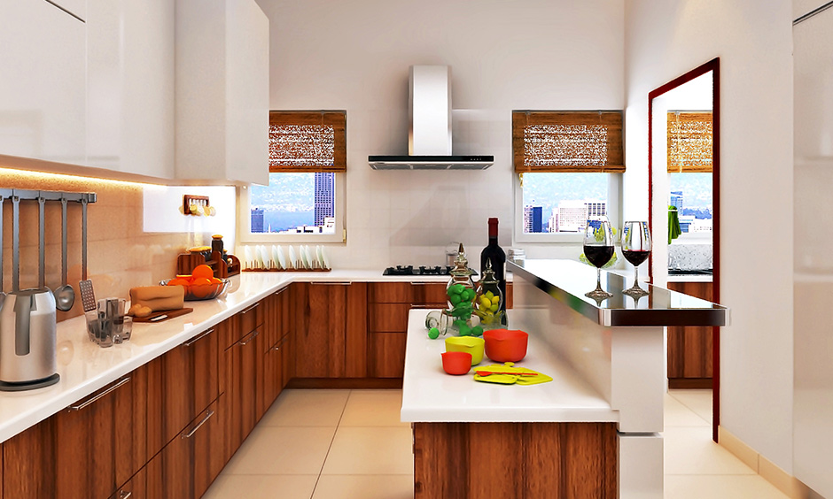 A multi-level l shaped kitchen with island to make your kitchen like no other