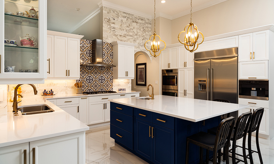 L shaped kitchen with island that up your kitchen’s functionality