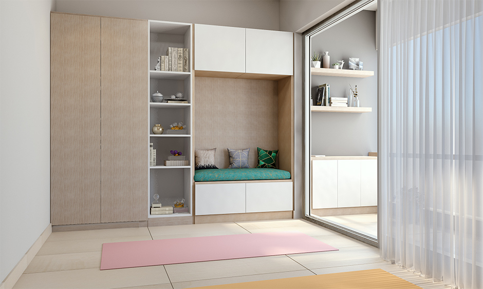 A yoga room with abundant natural light is ideal for the best yoga room designs
