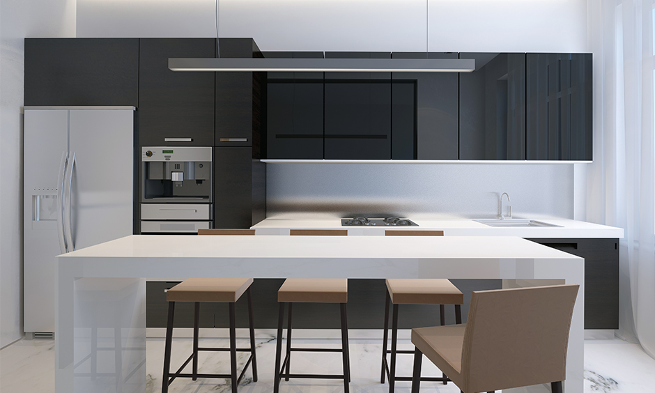 A sleek modern kitchen island ideas for an uber cool kitchen design