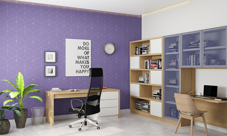 Add a trendy furniture trends touch to your home office with a very peri study unit