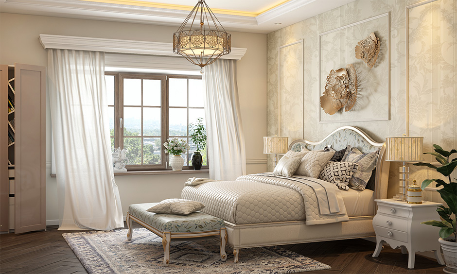 Neoclassical interior design use luxurious decorative elements and feature lavish accessories