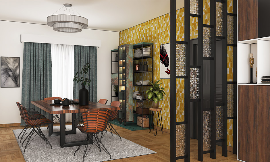 Select a playful yellow wall paper color combination with yellow wall