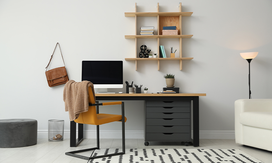 Best home office decor ideas add some decorative file cabinets, stylish shelves and a chest of drawers for clutter-free look