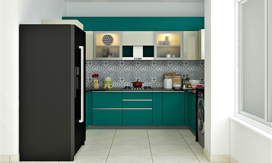 Design low-maintenance kitchen cabinets - opt for closed cabinets with glass doors