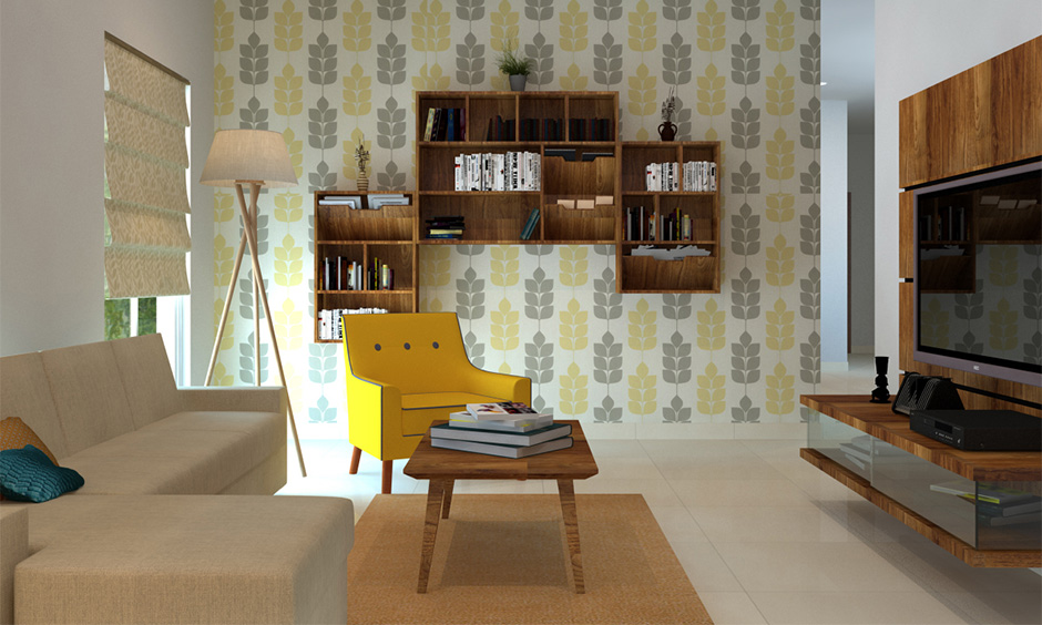 A yellow living room ideas with accent chairs for a dollop of cheer