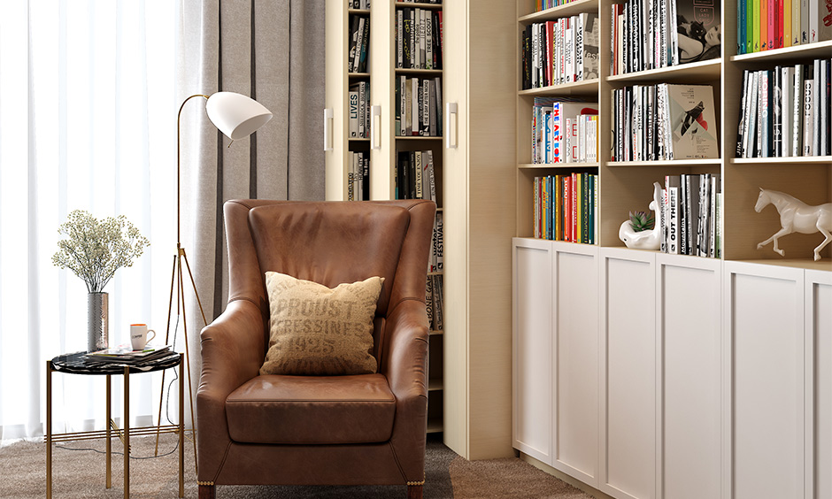 Living room ideas with accent chairs a leather for your reading corner