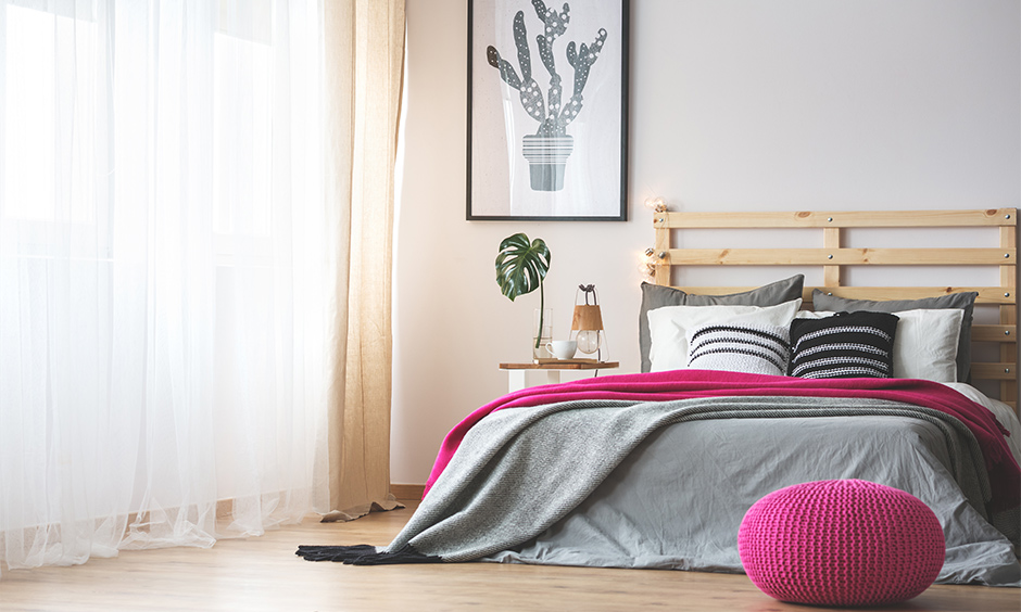 Pink bedroom design ideas with a blast of contrast and another bold colour