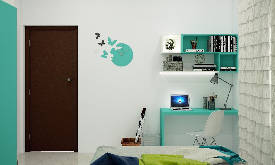 Creative unique wall clock design made of vinyl that simply blends in