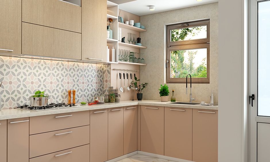 Kitchen design for short person, add some hooks on the backsplash to hang all your ladles, pans and spoons