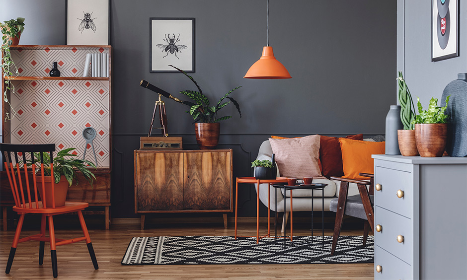 Credenza wooden cabinet for living room infuses a spurt of style