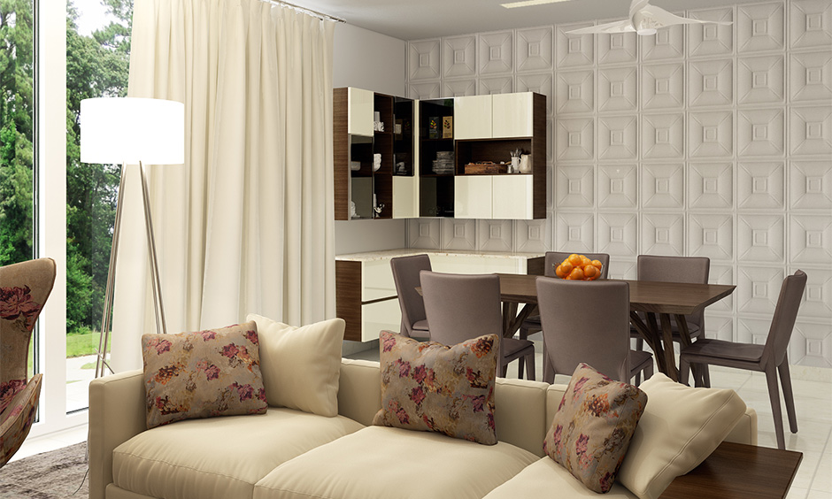 Rectangular type of wall paneling makes a phenomenal focal point in modern home decor