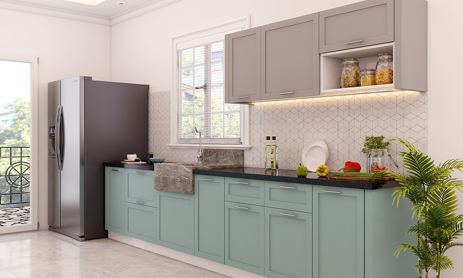 Kitchen cabinet interiors trends in Pune 2023 with Duco finish