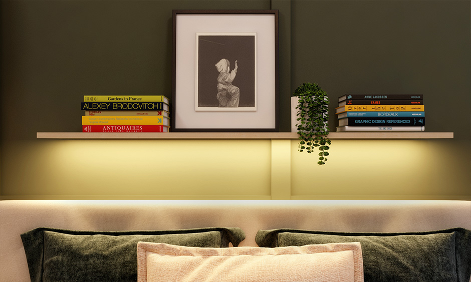 Dim light for bedroom is a type of bedroom lighting for bookshelf