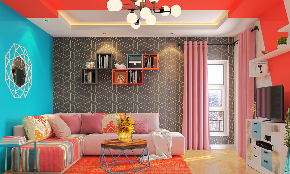 Latest home decor trends incorporate a vibrant burst of colors