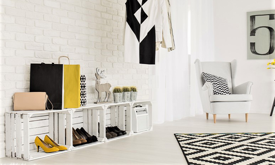 DIY wooden crate shoe storage: A budget-friendly and stylish solution