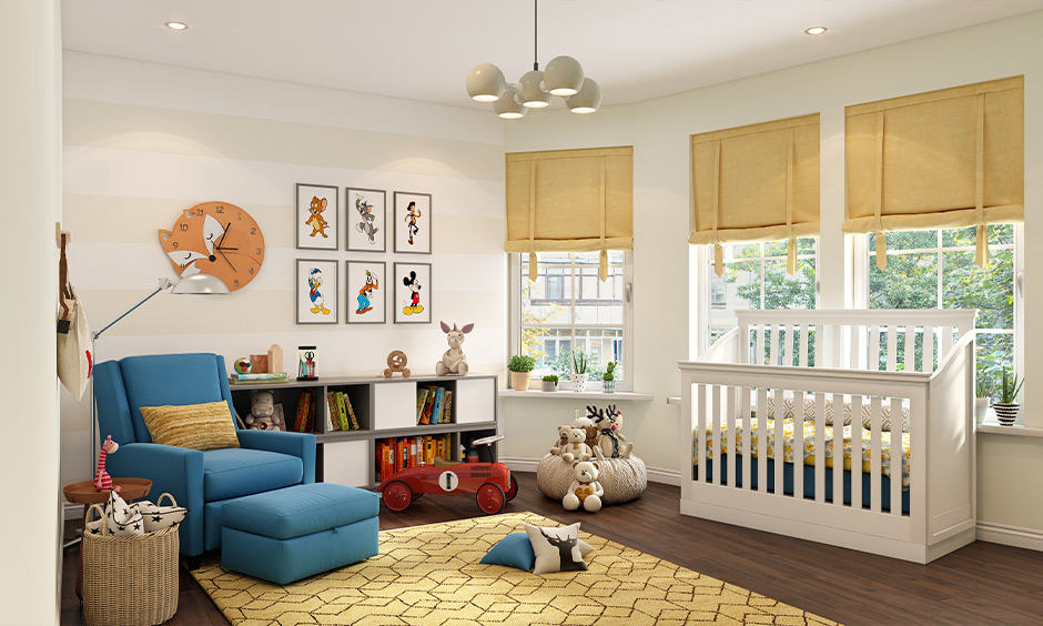 High-rail wooden furniture for kids to ensure safety