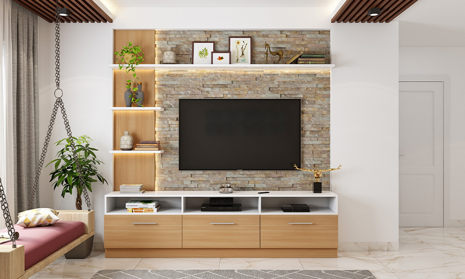 An industrial tv stand design add a unique touch to your home decor