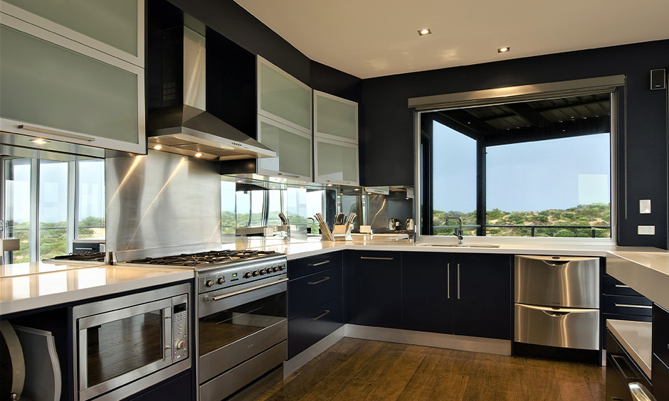 Modular metal kitchen cabinets