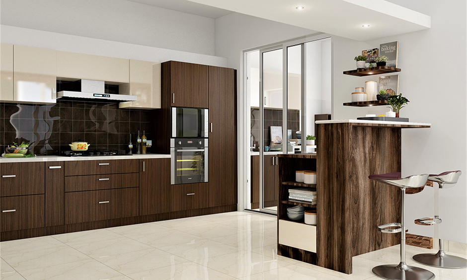 Sliding door for kitchen entrances is lightweight, sturdy and durable